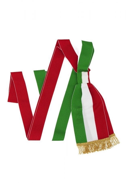 FASCIA TRICOLORE CON FRANGIA PER GIUDICE POPOLARE
